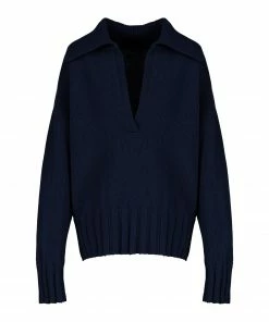 MADE IN TOMBOY Pull Musa Laine Bleu Marine