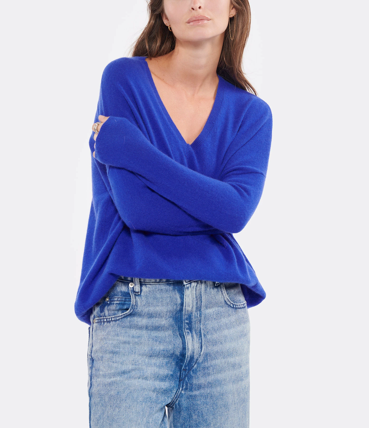 LES TRICOTS DE LÉA Pull Monjakoe Cachemire Indigo 4 LES TRICOTS DE LÉA Pull Monjakoe Cachemire Indigo – Image 2