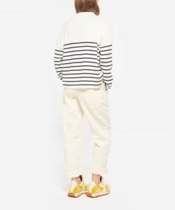 MAISON LABICHE Pull Mondovie Amour Laine Écru Bleu -Boutique MAJESTIC FILATURES unnamed file 1071