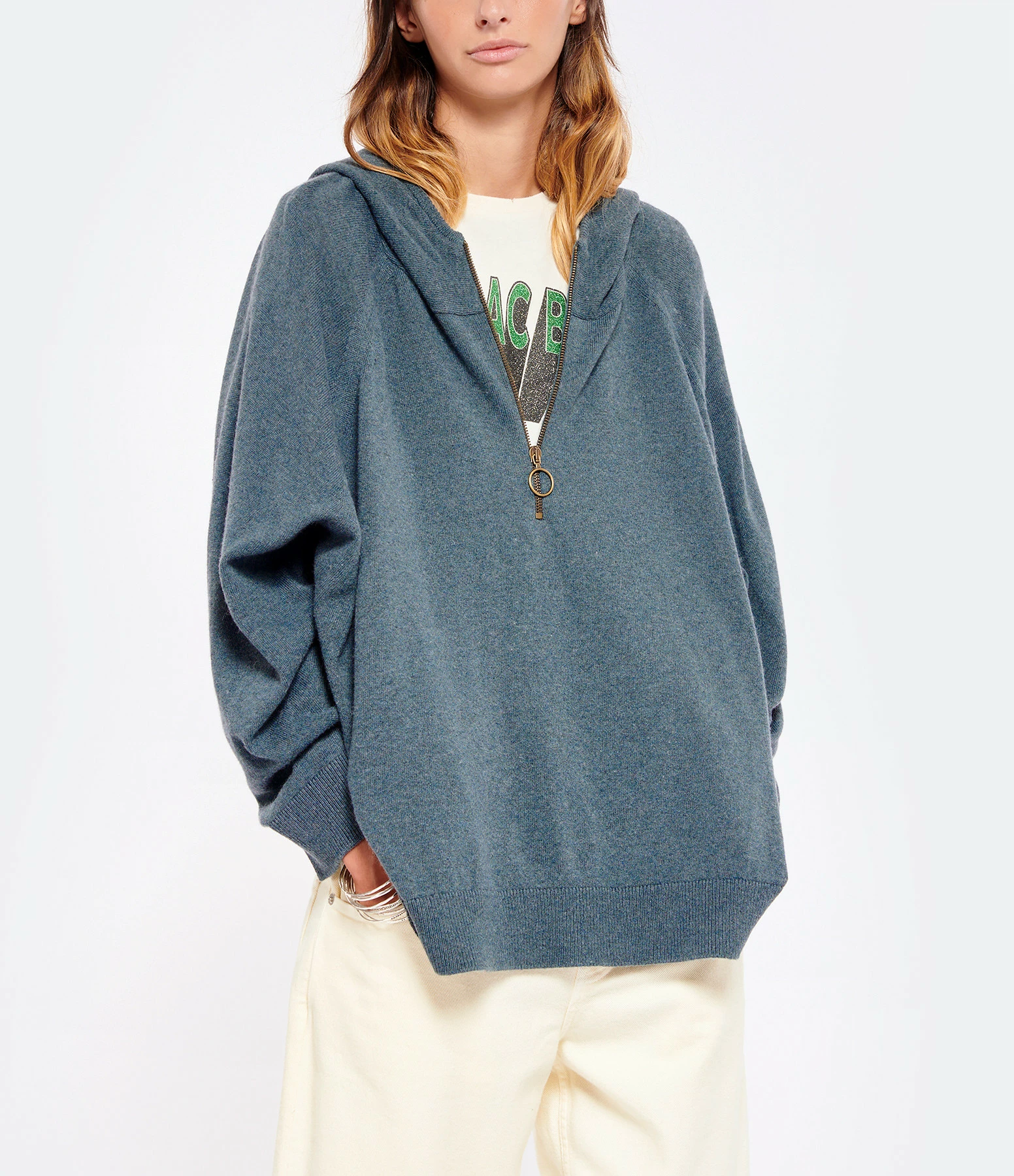 MAEVY MOUVEMENT LIBRE Pull Rivière Cachemire Laine Encre 5 MAEVY MOUVEMENT LIBRE Pull Rivière Cachemire Laine Encre – Image 3