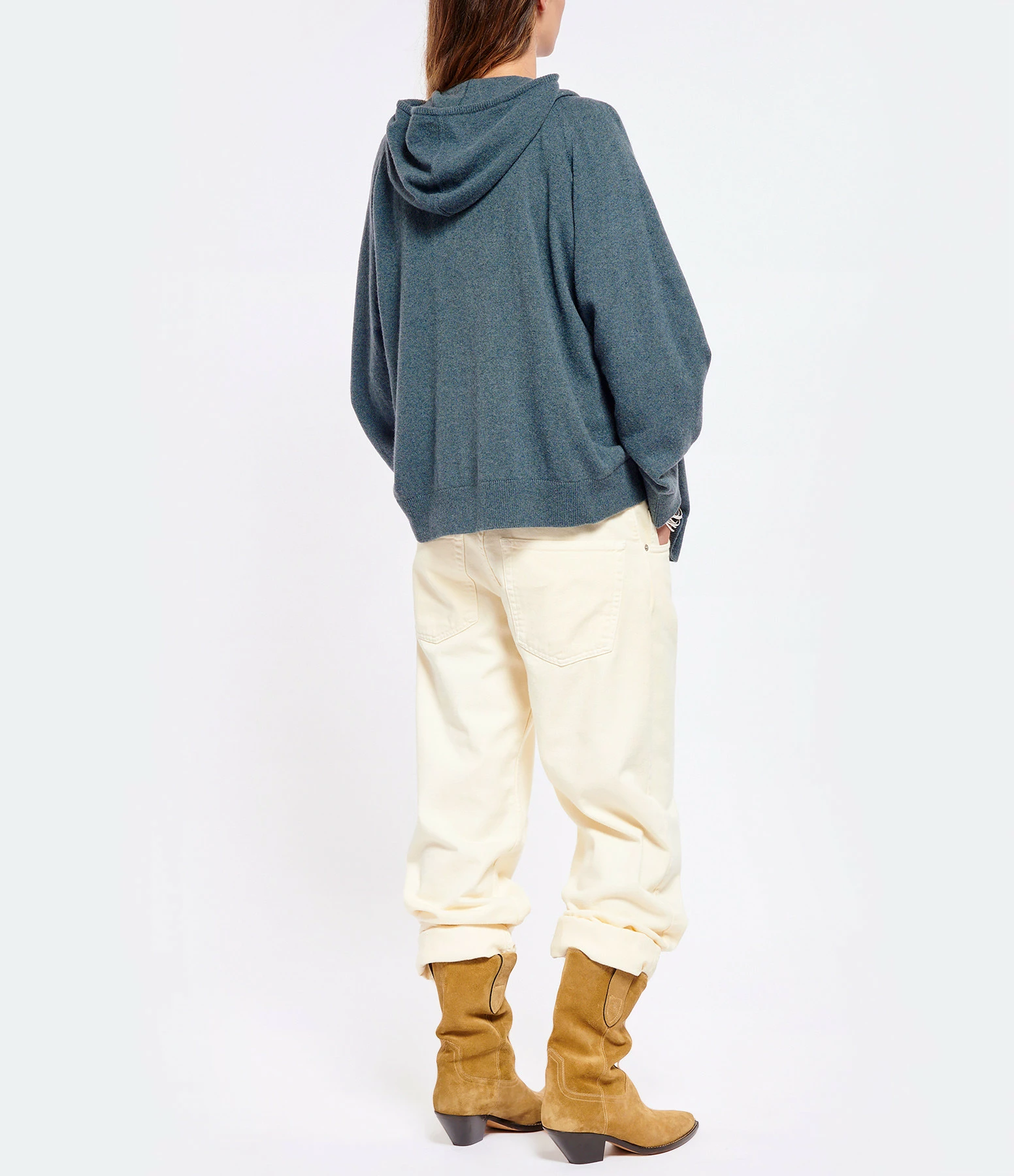 MAEVY MOUVEMENT LIBRE Pull Rivière Cachemire Laine Encre 7 MAEVY MOUVEMENT LIBRE Pull Rivière Cachemire Laine Encre – Image 5