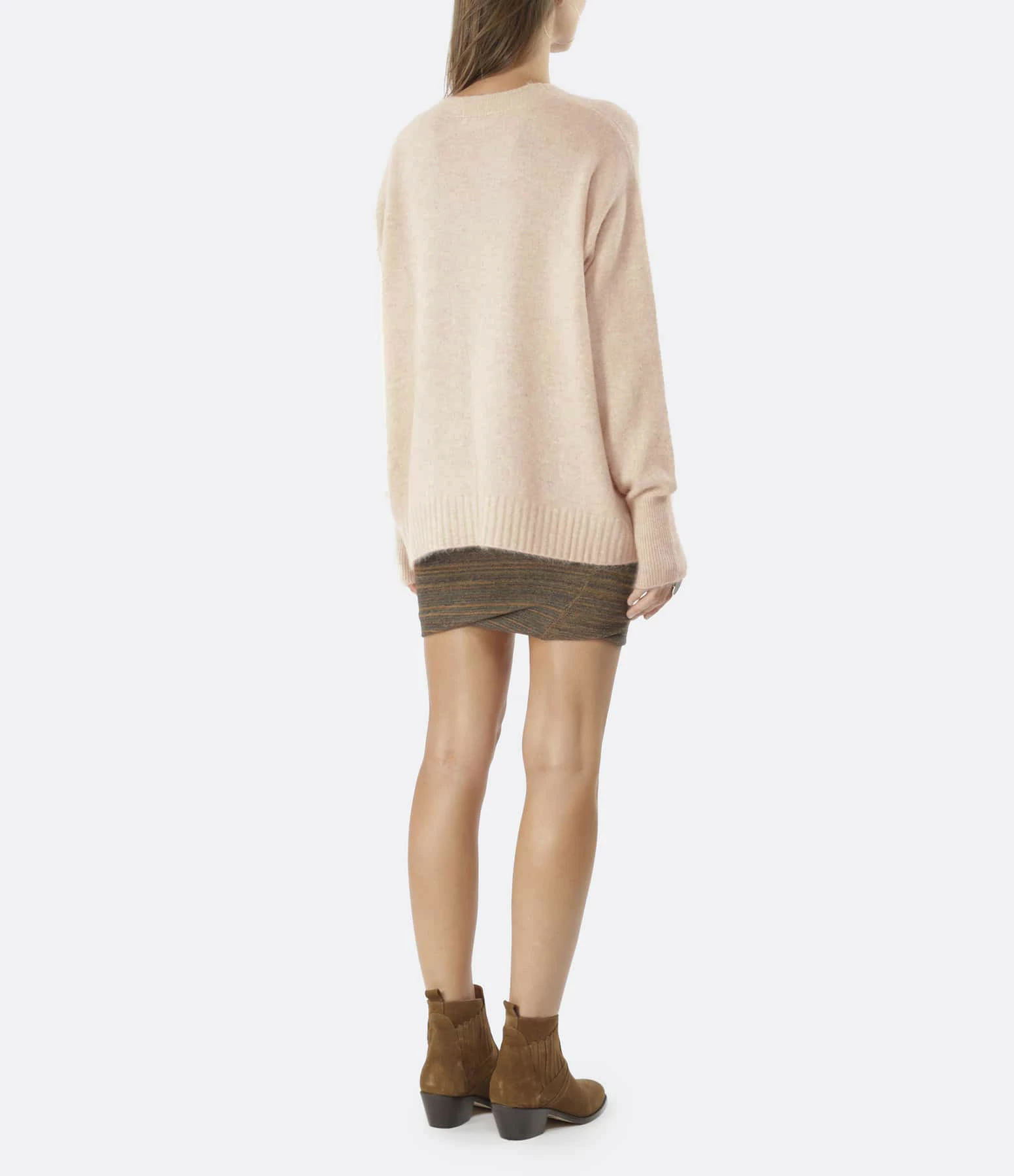 MAJESTIC FILATURES Pull Col V Raccoon Beige 7 MAJESTIC FILATURES Pull Col V Raccoon Beige – Image 5