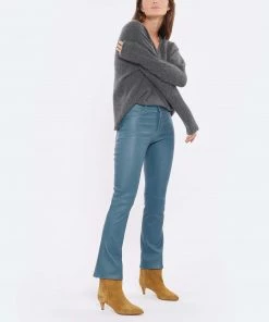 MAJESTIC FILATURES Pull Col V Laine Cachemire Gris Chiné -Boutique MAJESTIC FILATURES unnamed file 1145