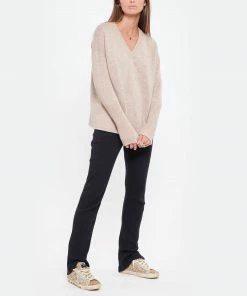 MAJESTIC FILATURES Pull Col V Laine Cachemire Ficelle -Boutique MAJESTIC FILATURES unnamed file 1151