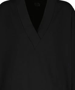 MAJESTIC FILATURES Pull Col V Noir -Boutique MAJESTIC FILATURES unnamed file 1159