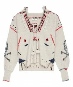 ZADIG & VOLTAIRE Pull Amanda Cachemire Beige Sugar