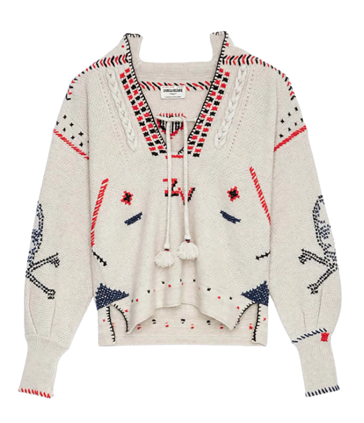 ZADIG & VOLTAIRE Pull Amanda Cachemire Beige Sugar 3 ZADIG & VOLTAIRE Pull Amanda Cachemire Beige Sugar