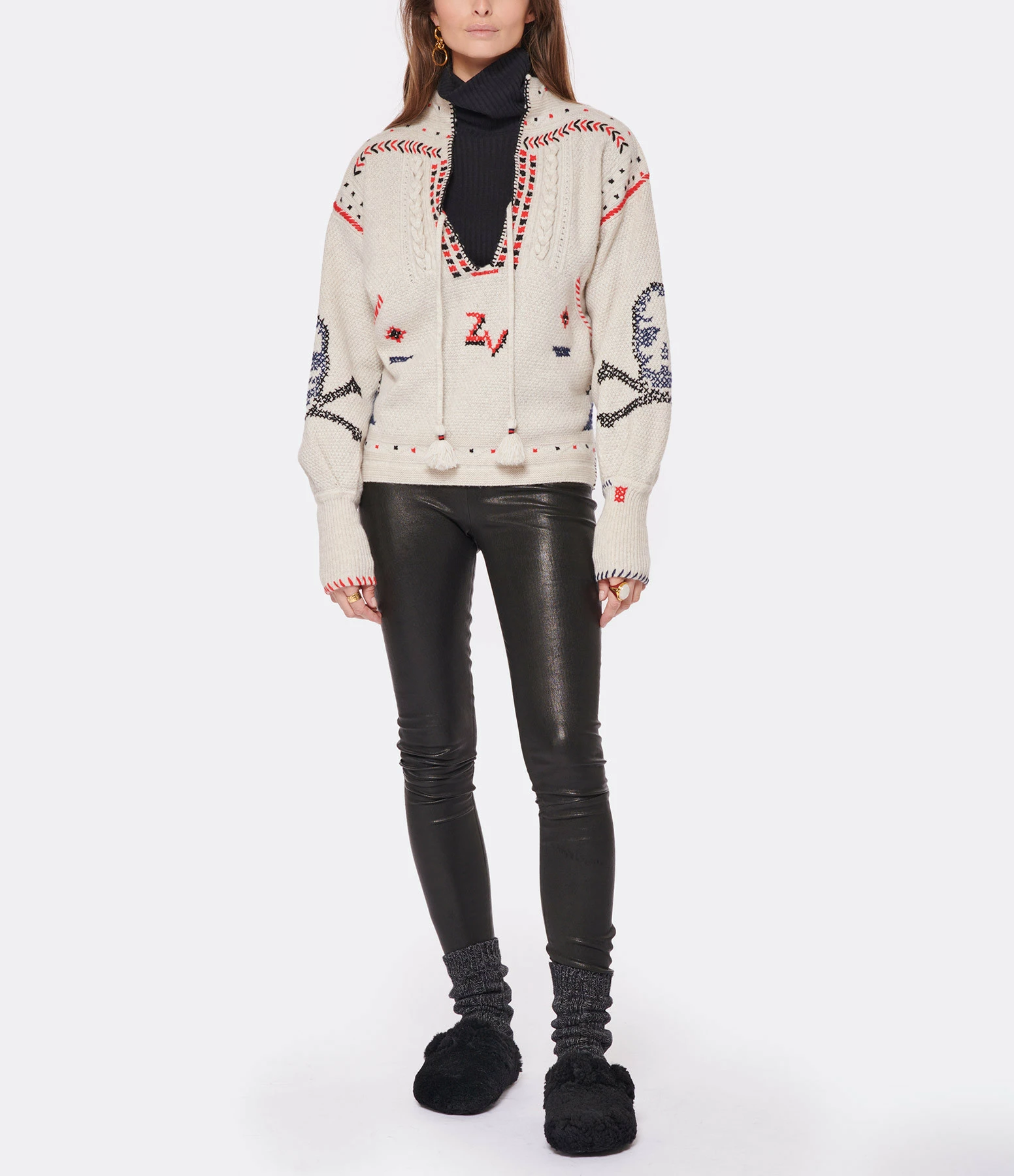 ZADIG & VOLTAIRE Pull Amanda Cachemire Beige Sugar 5 ZADIG & VOLTAIRE Pull Amanda Cachemire Beige Sugar – Image 3