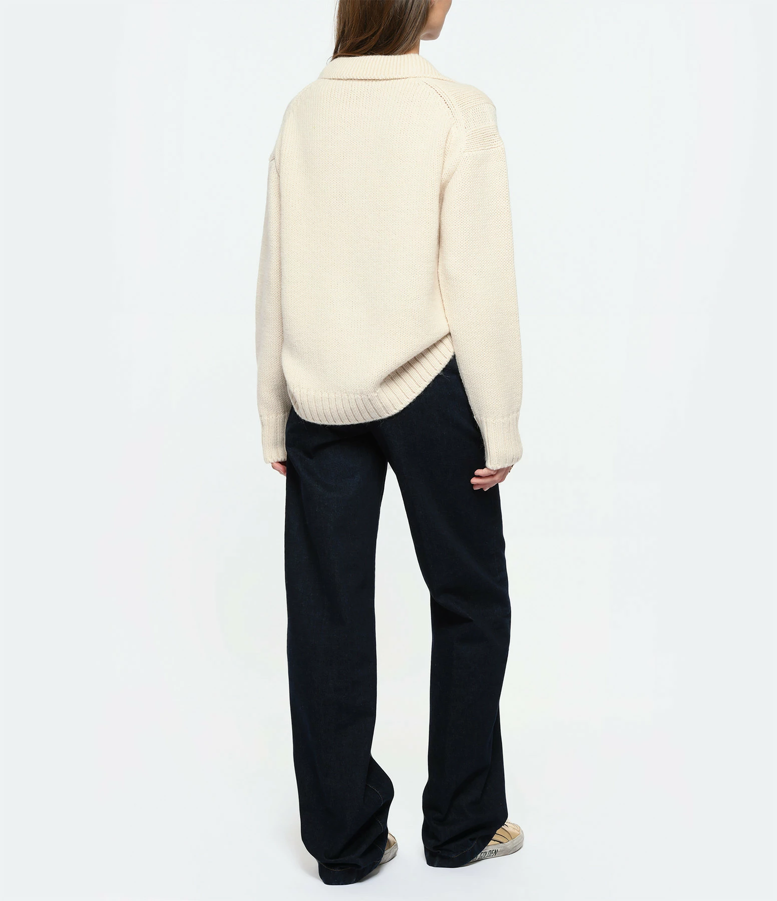 CLOSED Pull Col Boutonné Laine Alpaga Beige 6 CLOSED Pull Col Boutonné Laine Alpaga Beige – Image 4