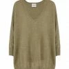 KUJTEN Pull Minie Col V Cachemire Kaki Chiné -Boutique MAJESTIC FILATURES unnamed file 1216