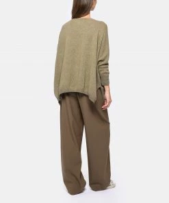 KUJTEN Pull Minie Col V Cachemire Kaki Chiné -Boutique MAJESTIC FILATURES unnamed file 1221