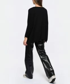 KUJTEN Pull Minie Col V Cachemire Noir -Boutique MAJESTIC FILATURES unnamed file 1236