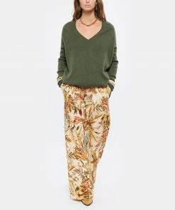 KUJTEN Pull Misha Col V Oversize Cachemire Kaki Foncé -Boutique MAJESTIC FILATURES unnamed file 1263