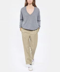 KUJTEN Pull Edy Col V Cachemire Gris Flanelle -Boutique MAJESTIC FILATURES unnamed file 1269