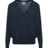 KUJTEN Pull Edy Col V Cachemire Bleu Marine Foncé -Boutique MAJESTIC FILATURES unnamed file 1271