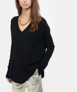 KUJTEN Pull Misha Col V Oversize Cachemire Noir -Boutique MAJESTIC FILATURES unnamed file 1280