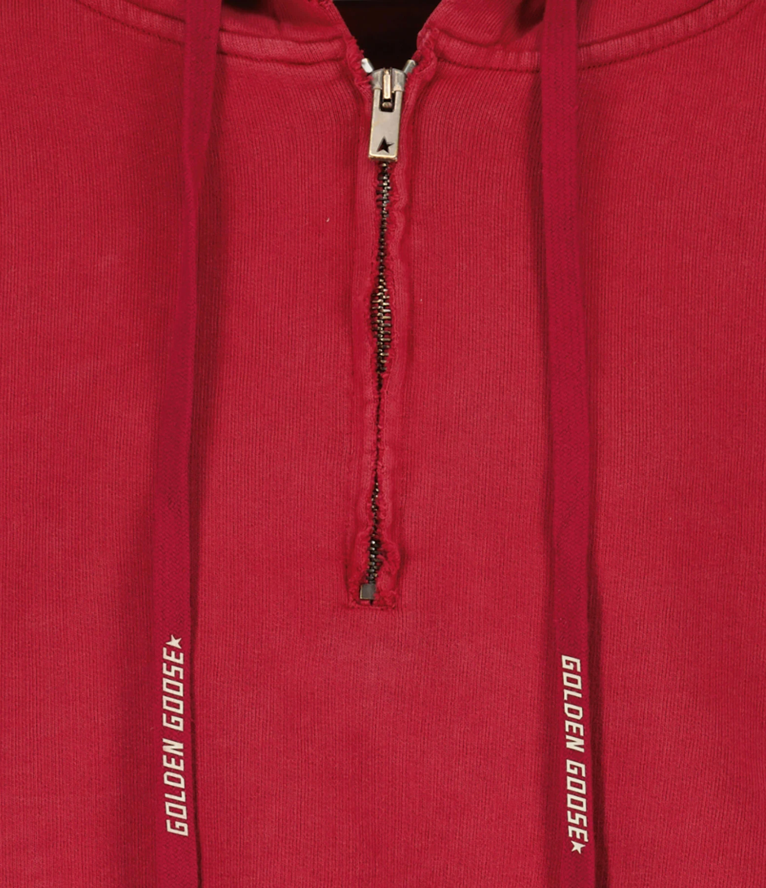 GOLDEN GOOSE Crop Sweatshirt Hoodie Court Journey Coton Rouge 4 GOLDEN GOOSE Crop Sweatshirt Hoodie Court Journey Coton Rouge – Image 2