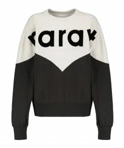 ISABEL MARANT ÉTOILE Sweatshirt Houston Coton Noir Délavé