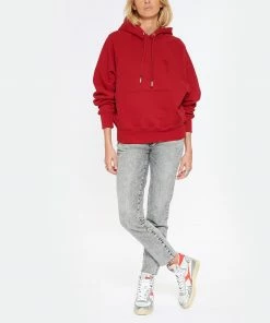 AMI PARIS Sweatshirt Hoodie Unisexe Ami De Cœur Coton Bio Rouge -Boutique MAJESTIC FILATURES unnamed file 1341