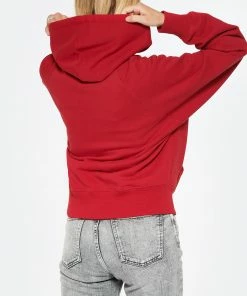 AMI PARIS Sweatshirt Hoodie Unisexe Ami De Cœur Coton Bio Rouge -Boutique MAJESTIC FILATURES unnamed file 1342