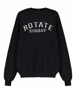 ROTATE Sweatshirt Classic Logo Coton Noir, Capsule Sunday