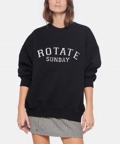 ROTATE Sweatshirt Classic Logo Coton Noir, Capsule Sunday -Boutique MAJESTIC FILATURES unnamed file 1345
