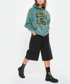 NEWTONE Sweatshirt Hoodie Jagger Property Glitter Coton Vert Forest -Boutique MAJESTIC FILATURES unnamed file 1361