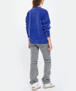NEWTONE Sweatshirt Roller Joy Coton Bleu Royal -Boutique MAJESTIC FILATURES unnamed file 1374