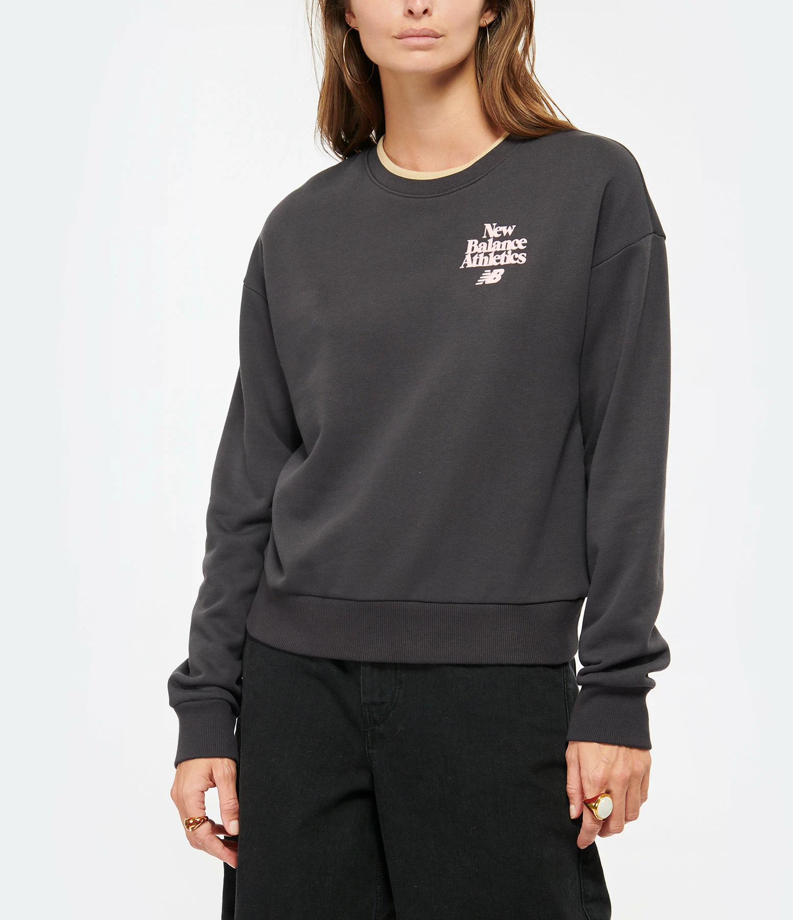 NEW BALANCE Sweatshirt NB Athletics 70s Run Coton Phantom 5 NEW BALANCE Sweatshirt NB Athletics 70s Run Coton Phantom – Image 3