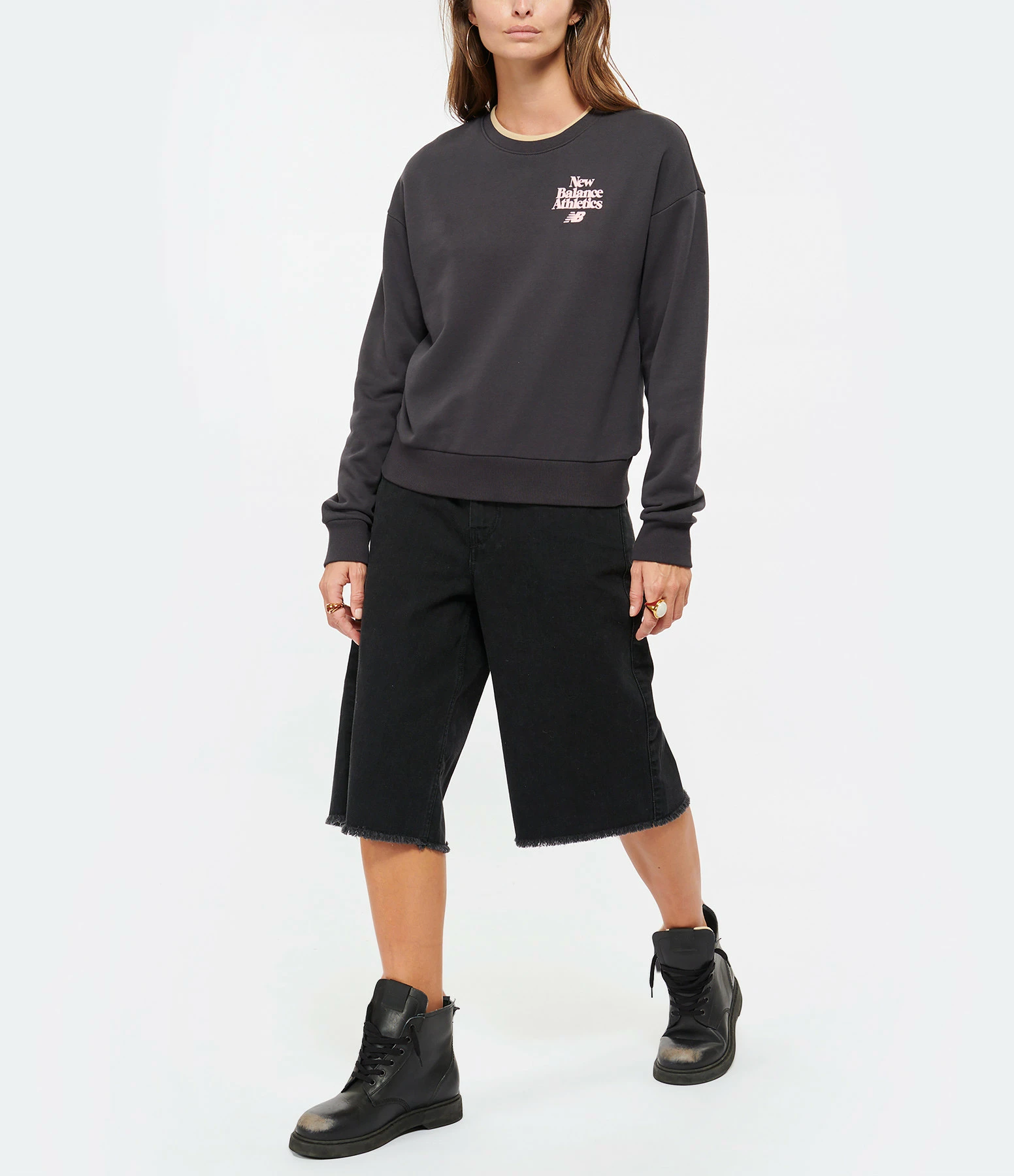 NEW BALANCE Sweatshirt NB Athletics 70s Run Coton Phantom 7 NEW BALANCE Sweatshirt NB Athletics 70s Run Coton Phantom – Image 5