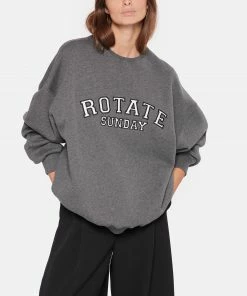 ROTATE Sweatshirt Classic Logo Coton Gris, Capsule Sunday -Boutique MAJESTIC FILATURES unnamed file 1391