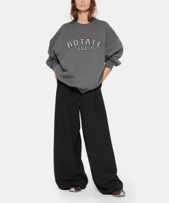 ROTATE Sweatshirt Classic Logo Coton Gris, Capsule Sunday -Boutique MAJESTIC FILATURES unnamed file 1393