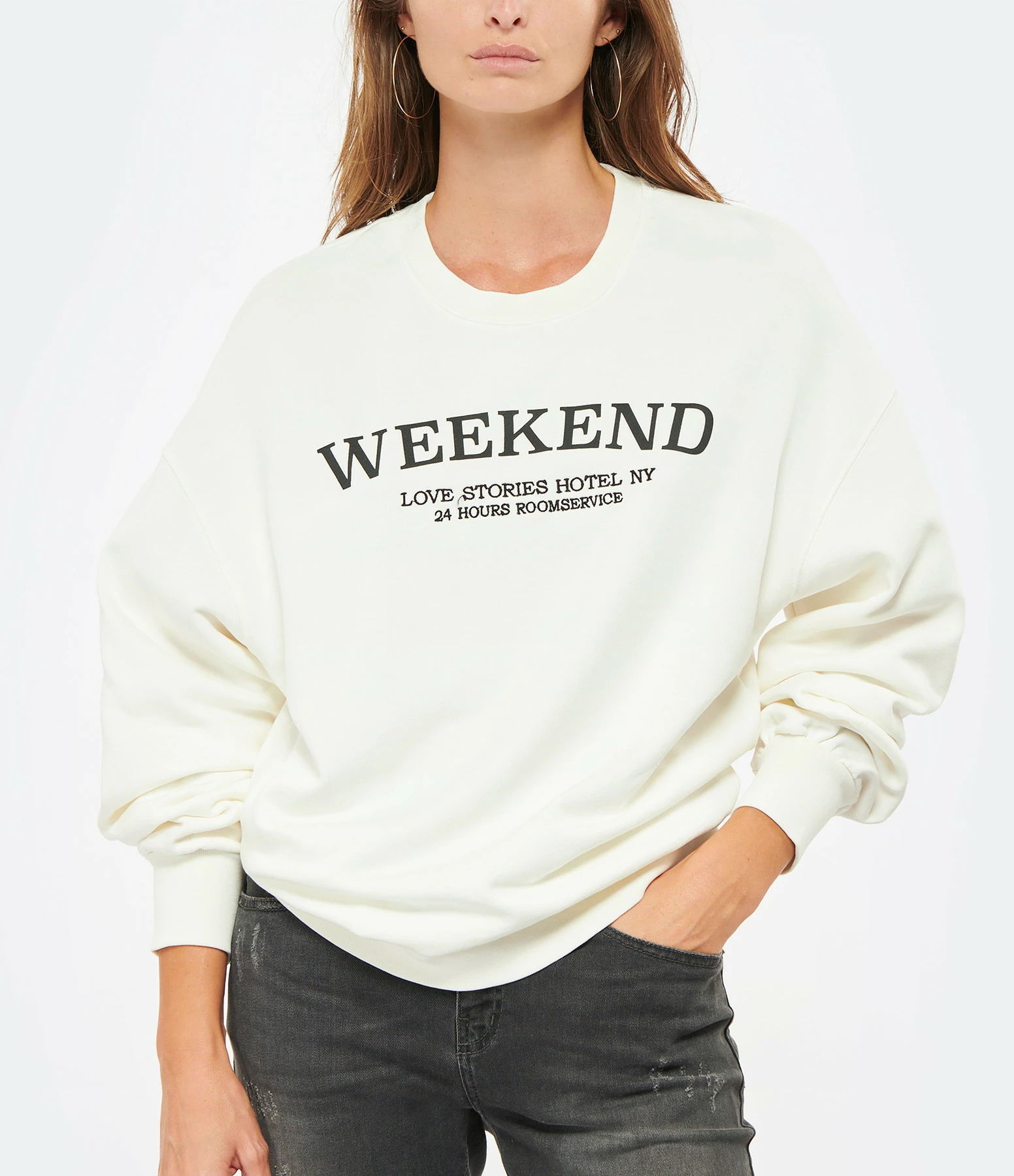 LOVE STORIES Sweatshirt Skye Coton Organique Écru 5 LOVE STORIES Sweatshirt Skye Coton Organique Écru – Image 3