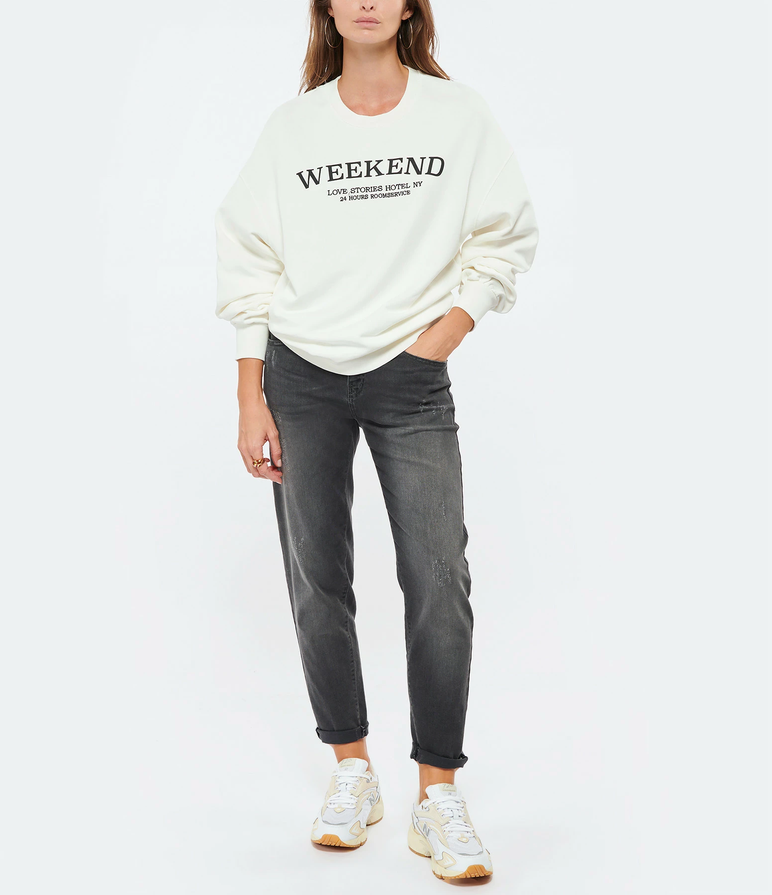 LOVE STORIES Sweatshirt Skye Coton Organique Écru 6 LOVE STORIES Sweatshirt Skye Coton Organique Écru – Image 4