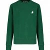 GOLDEN GOOSE Sweatshirt Athena Star Vert -Boutique MAJESTIC FILATURES unnamed file 1409