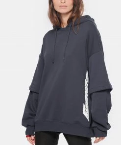ROTATE Sweatshirt Hoodie Logo Coton Bleu, Capsule Sunday -Boutique MAJESTIC FILATURES unnamed file 1416