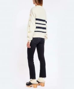 MES DEMOISELLES Pull Rayures Laine Jan Marine Blanc -Boutique MAJESTIC FILATURES unnamed file 142