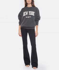 ANINE BING Sweatshirt Ramona NY Coton Organique Noir Délavé 9 ANINE BING Sweatshirt Ramona NY Coton Organique Noir Délavé -Boutique MAJESTIC FILATURES unnamed file 1448