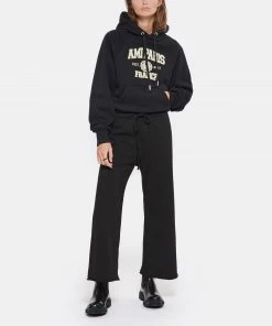 AMI PARIS Sweatshirt Unisexe Coton Biologique Noir -Boutique MAJESTIC FILATURES unnamed file 1452