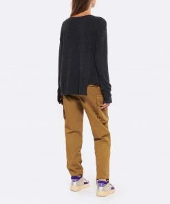 MAJESTIC FILATURES Pull Col Bateau Laine Cachemire Anthracite Chiné -Boutique MAJESTIC FILATURES unnamed file 147