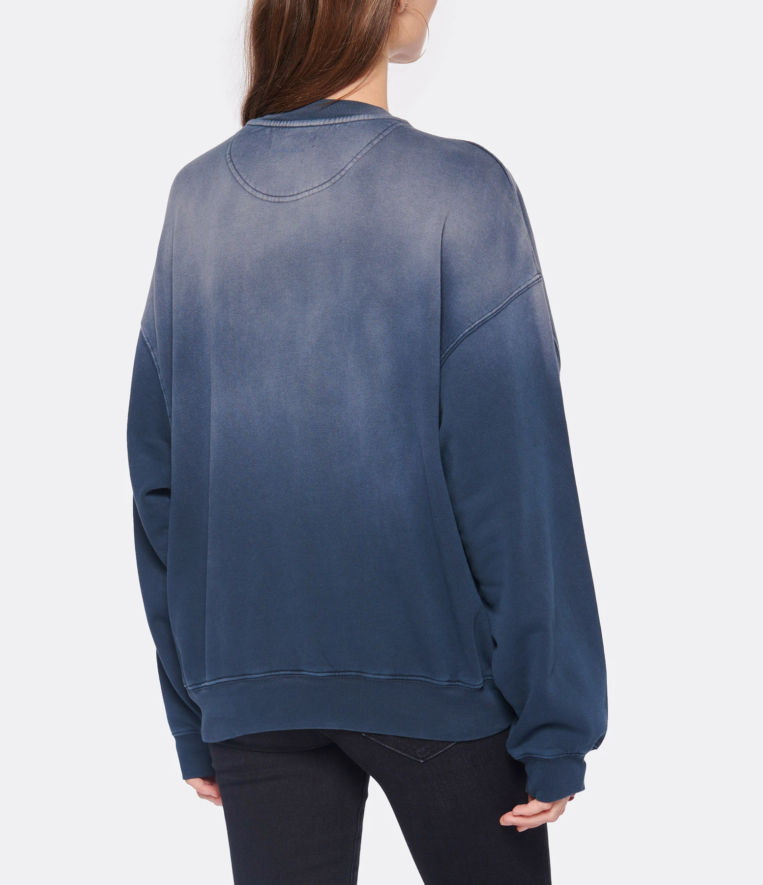 ANINE BING Sweatshirt Jaci Coton Organique Navy 5 ANINE BING Sweatshirt Jaci Coton Organique Navy – Image 3