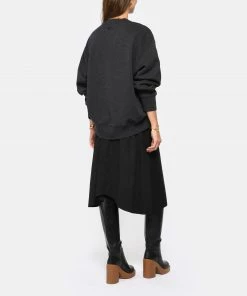 AMI PARIS Sweatshirt Unisexe Coton Recyclé Anthracite -Boutique MAJESTIC FILATURES unnamed file 1486