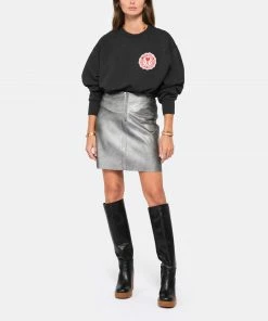AMI PARIS Sweatshirt Unisexe Coton Recyclé Anthracite -Boutique MAJESTIC FILATURES unnamed file 1487
