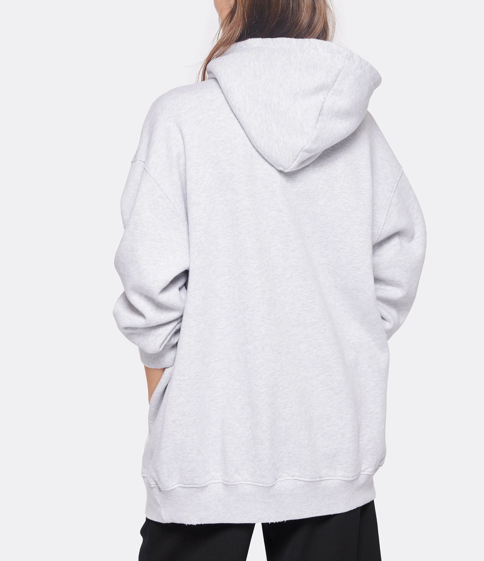 ANINE BING Sweatshirt Hoodie Tyler Coton Gris 5 ANINE BING Sweatshirt Hoodie Tyler Coton Gris – Image 3