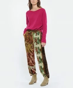 MAJESTIC FILATURES Pull Col Bateau Laine Cachemire Grenat -Boutique MAJESTIC FILATURES unnamed file 151