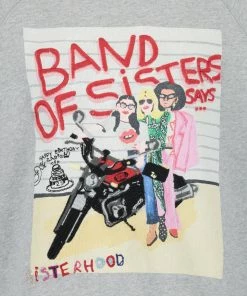 Sweatshirt Upper Coton Gris Chiné, Collaboration Zadig & Voltaire X Band Of Sisters -Boutique MAJESTIC FILATURES unnamed file 1510