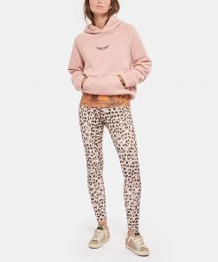 ZADIG & VOLTAIRE Sweatshirt Hoodie Georgy Heart Coton Rose Blush -Boutique MAJESTIC FILATURES unnamed file 1524
