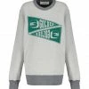 GOLDEN GOOSE Sweatshirt Homme Drapeau Coton Gris -Boutique MAJESTIC FILATURES unnamed file 1536
