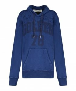 GOLDEN GOOSE Sweatshirt Hoodie Homme Journey Coton Bleu