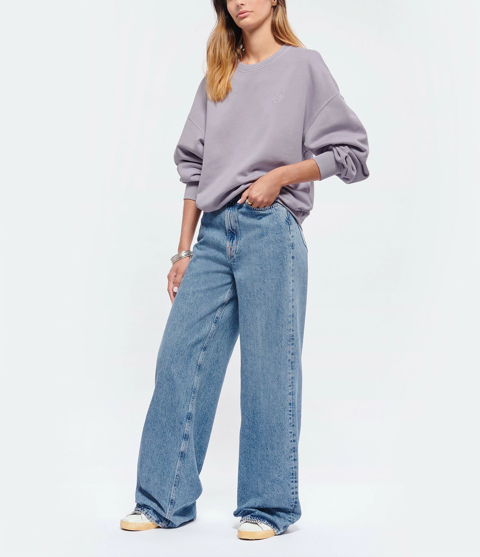 LOVE STORIES Sweatshirt Skye Coton Organique Lilas 6 LOVE STORIES Sweatshirt Skye Coton Organique Lilas – Image 4